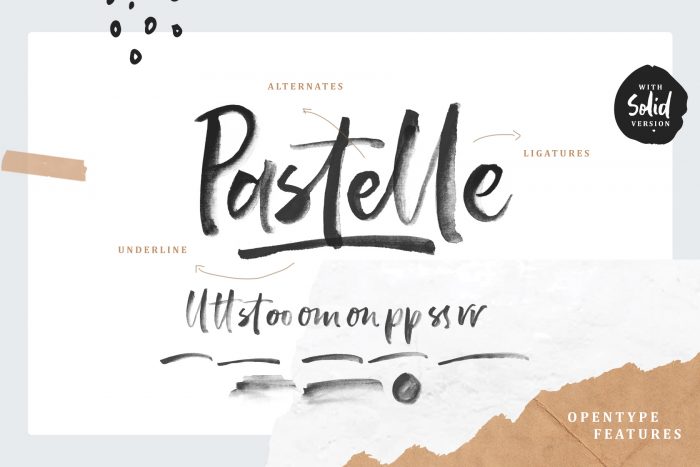 Pastelle SVG font - Letterhend Studio