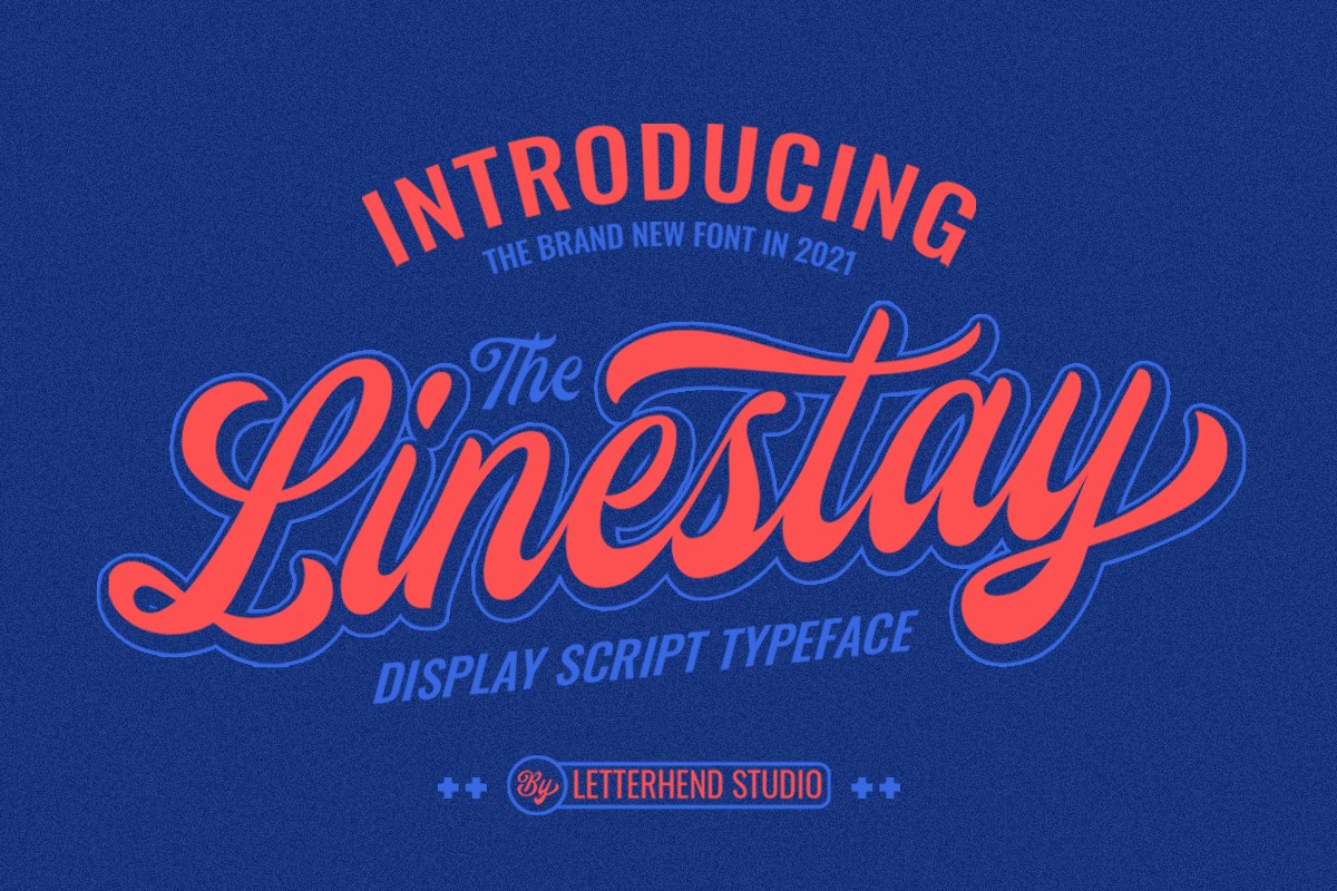 The Linestay - Display Script Font | Letterhend Studio